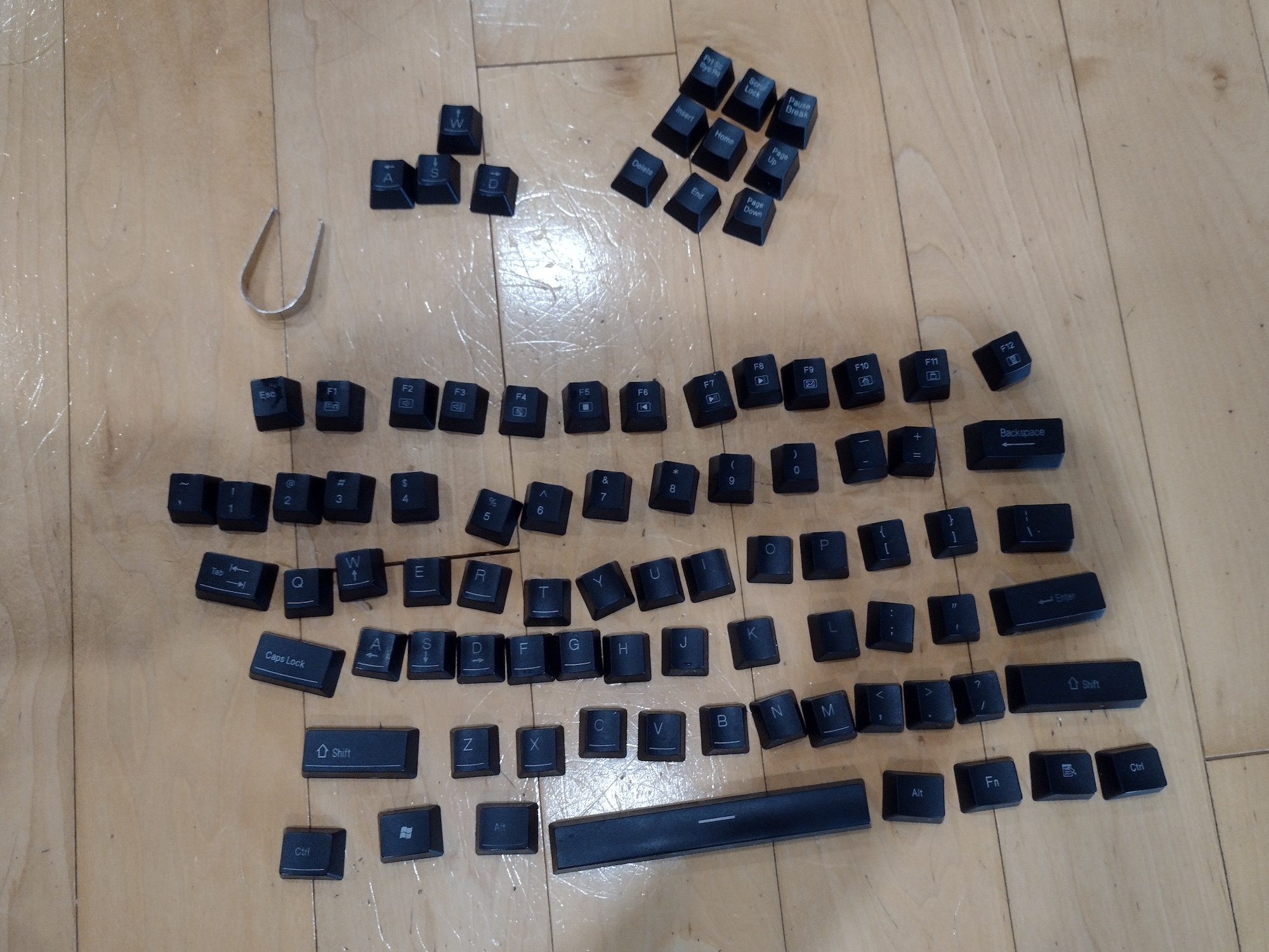 Cleaning my mechanical keyboard